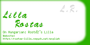 lilla rostas business card